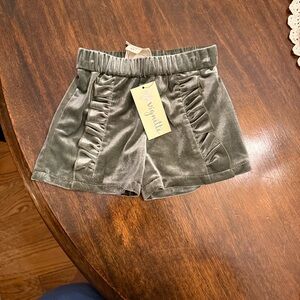Vignette Kids Velvet Shorts - Gray